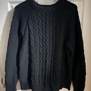 GAP Women’s Medium Maternity Classic Black Crewneck Sweater